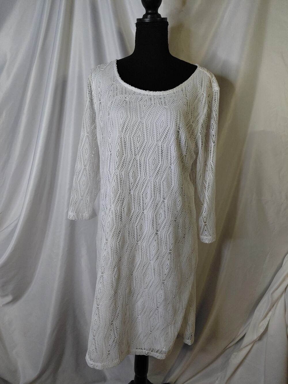 WHITE LACE DANA BUCHMAN DRESS